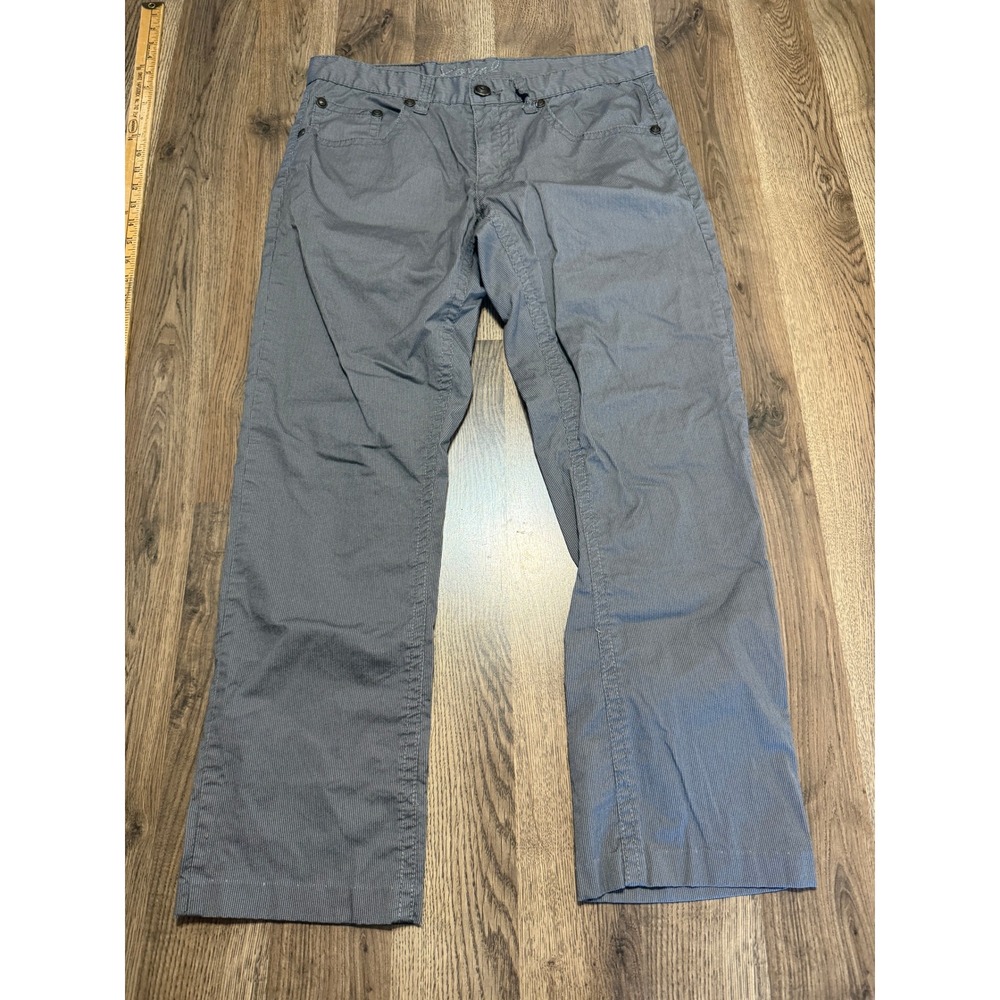 Royal Premium Mens Grey Straight Leg Stretch Pants 32x32 Cotton Blend Casual